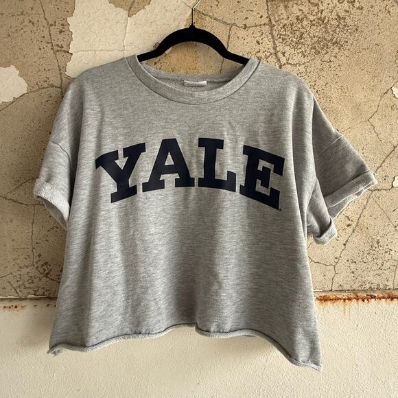 Old School Cropped Crewneck 90s Ivy League Aesthetic Size L - Picture 1 of 5